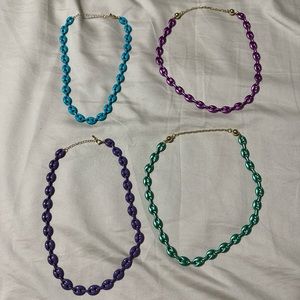 Enamel necklaces